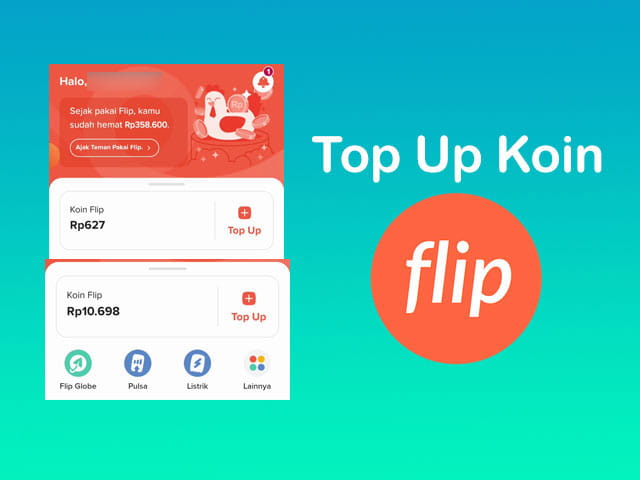 cara top up saldo flip menggunakan rekening bank