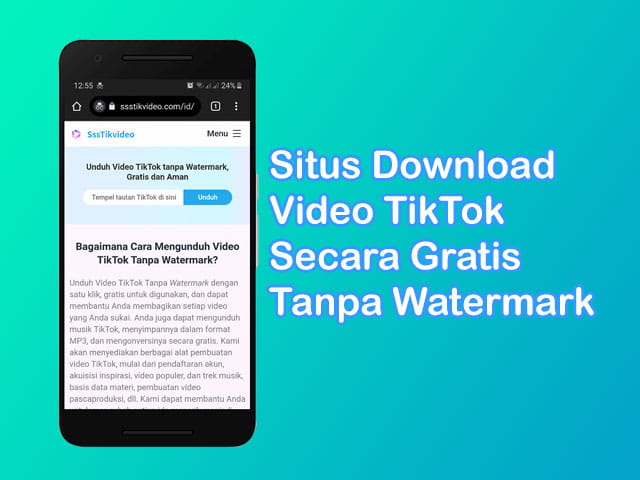 situs web download video TikTok gratis tanpa watermark