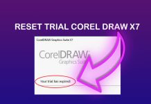 cara mengatasi Corel Draw X7 Trial Expired