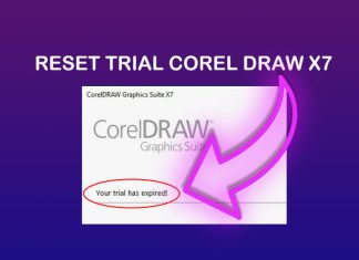 cara mengatasi Corel Draw X7 Trial Expired