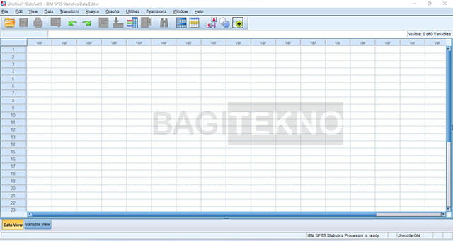Aplikasi SPSS 26 sudah bisa digunakan