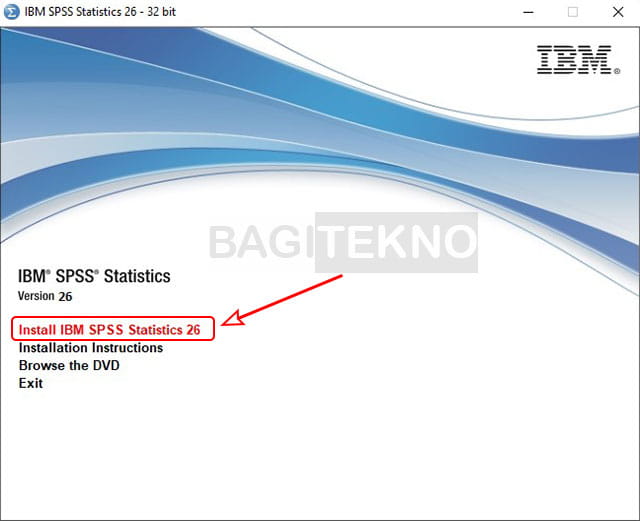 Memulai proses install SPSS 26