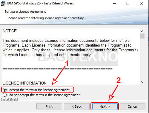 license agreement SPSS 26