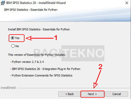 Install Python untuk SPSS 26