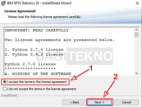 license agreement SPSS 26