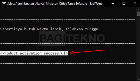 Aktivasi Office berhasil dan Word sudah bisa mengetik lagi