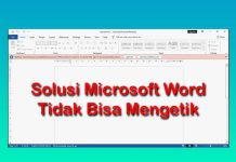 cara mengatasi word tidak bisa mengetik