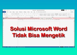 cara mengatasi word tidak bisa mengetik