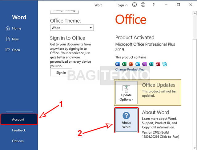 cara mengetahui berapa bit Office di Laptop