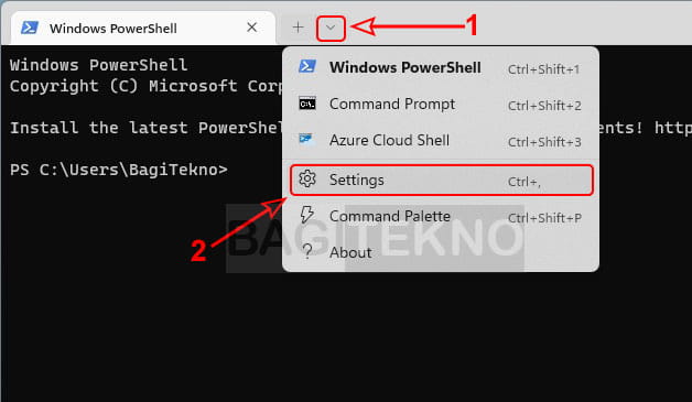 cara mengatur Windows Terminal