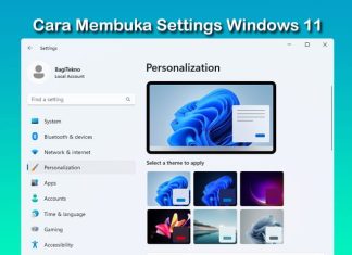 cara membuka setting Windows 11