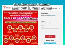 cara mengatasi halaman login WiFi ID tidak muncul