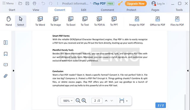 konversi file PDF menggunakan iTop PDF