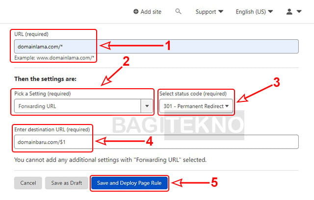 cara mengatur redirect di cloudflare