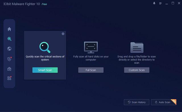 Fitur scan IObit Malware Fighter