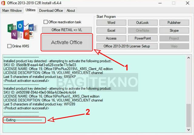 cara aktivasi microsoft office pakai KMS Office