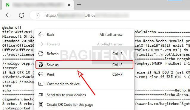 cara aktivasi Microsoft Office pakai file batch