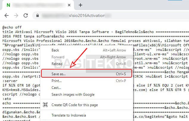 cara aktivasi Microsoft Visio 2016 menggunakan file batch