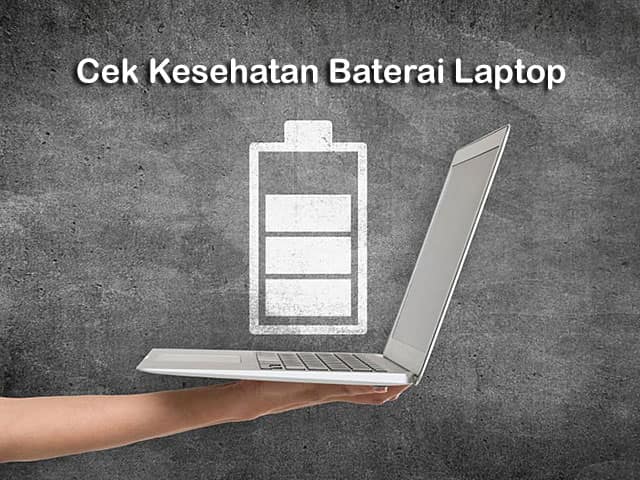 cara cek kondisi kesehatan baterai Laptop di Windows dengan cmd