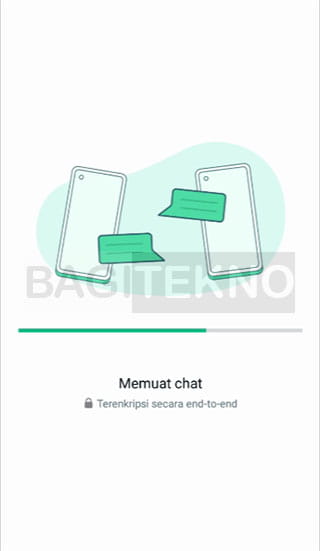 memuat chat WA saat login di HP lain