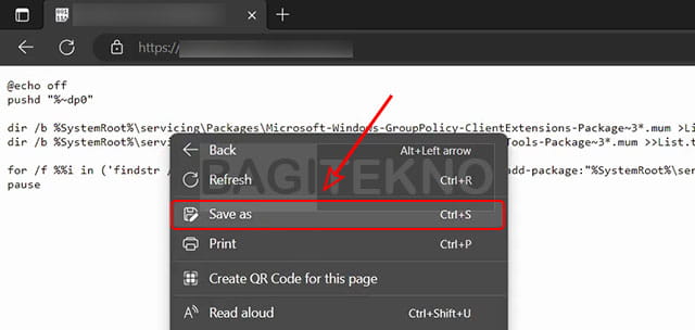 membuat kode untuk enable gpedit di Windows 10 / 11 Home