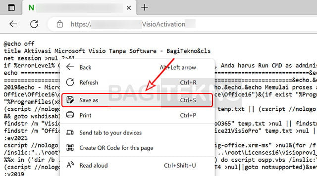 cara mengatasi Microsoft Visio 2016, 2019, 2021 Unlicensed Product dengan aktivasi pakai file batch