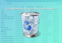cara menampilkan recycle bin di Windows 11