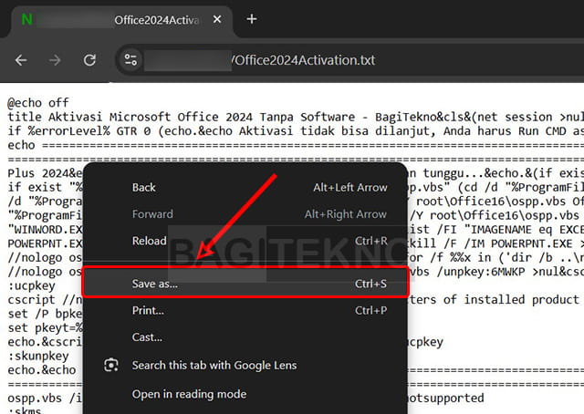 membuat aktivator Office 2024